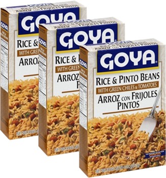 Goya Rice and Pinto Beans  8 oz Pack of 3